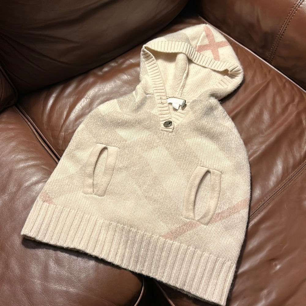 ๐ฆ Burberry Toddler Nova Check Cashmere Sweater